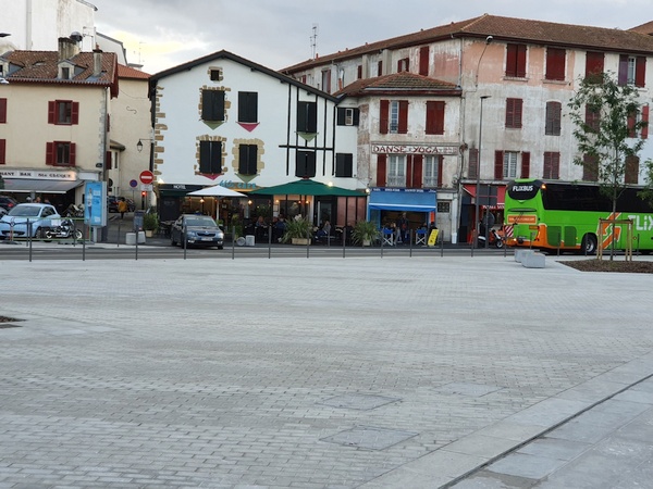 Cafe in front of the train station at Bayonne in France. Spent 2 hours there waiting for the train to St. Jean Pied de Port
