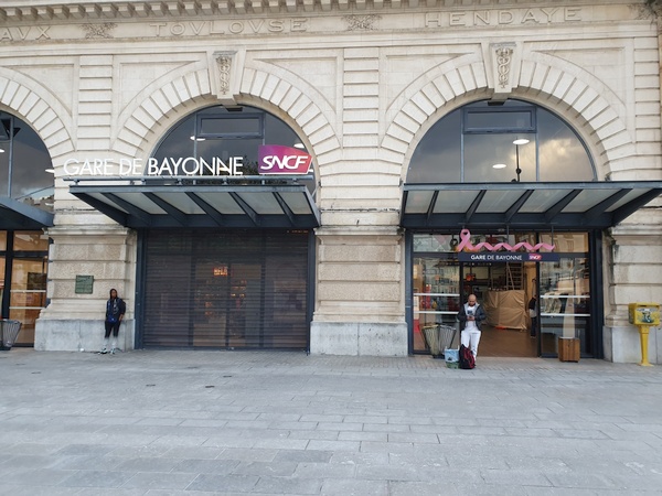 Train Station at Bayonne in France.