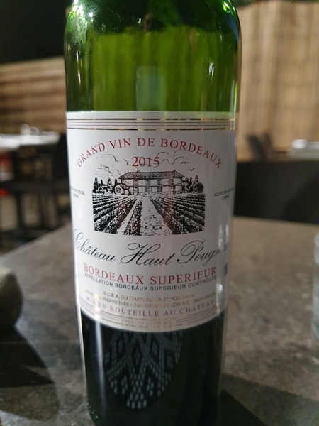 My dinner wine at St. Jean Pied de Port