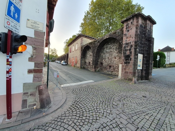 "La Porte d'Espagne" - the Spanish gate. Where the Camino officially starts in St. Jean Pied de Port. Before you head up the Pyrenees.