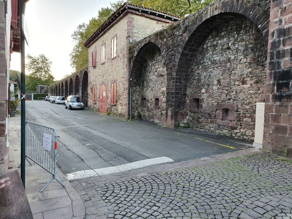"La Porte d'Espagne" - the Spanish gate. Where the Camino officially starts in St. Jean Pied de Port. Before you head up the Pyrenees.