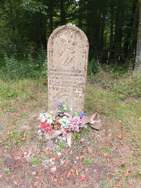 Another cross right outside Roncevalles