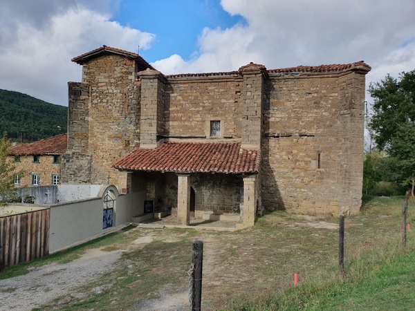 An old Church at Santa Lucia undergoing reconstruction