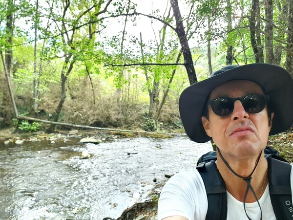 Running water. Can't get enough of it. River Arga after Zubiri