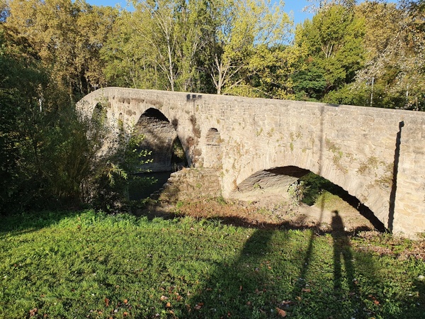 Puente de Magdalena in Pamplona. Early in the morning as you can tell from the shadows.
