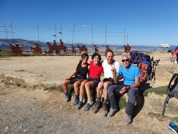 Eleonora, Carola, Claus and Fabrizio. This is the day when we formed a team. Elisabeth had continued.