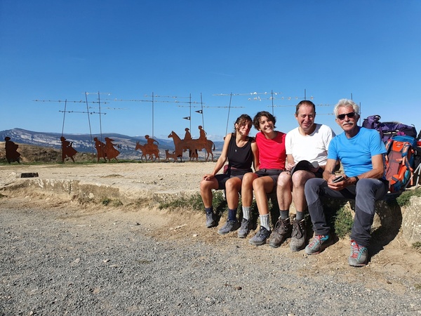 Eleonora, Carola, Claus and Fabrizio. This is the day when we formed a team. Elisabeth had continued.