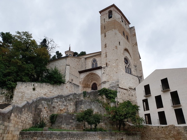 Day 5: In Estella. A church named San Pedro close to Palace of the Kings of Navarre.