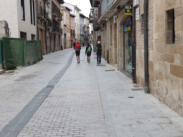 Walking through Estella.