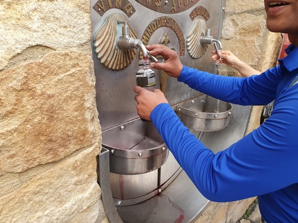 The famous Fountain of Wine that Fabrizio told us of but that we did not believe in, until we saw it.