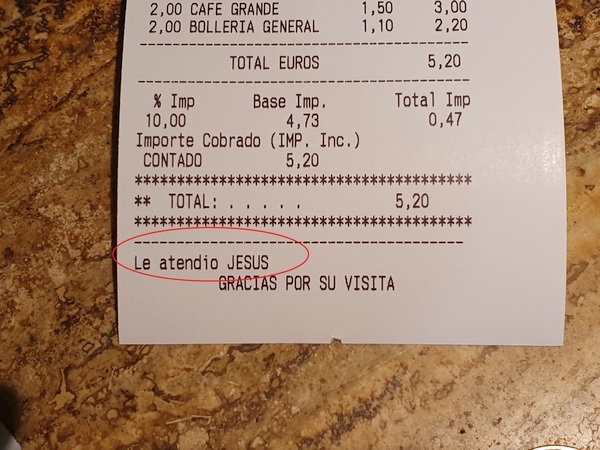 Day 16: Breakfast in Puente Villarente. I found Jesus.