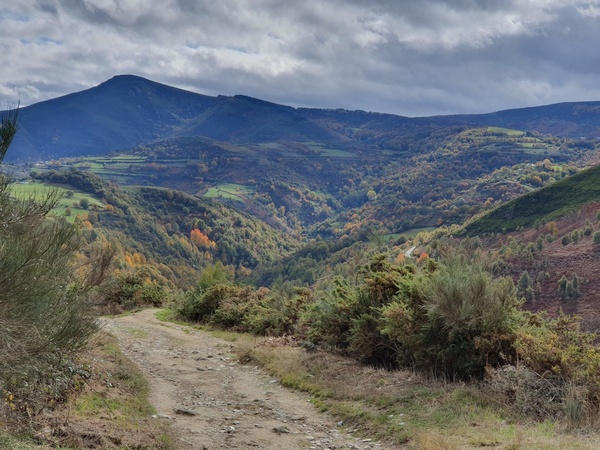 Shortly after La Faba. Now it gets really beautiful. This is probably THE best day of the entire camino walk.