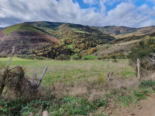 Shortly after La Faba. Now it gets really beautiful. This is probably THE best day of the entire camino walk. Look at those colours