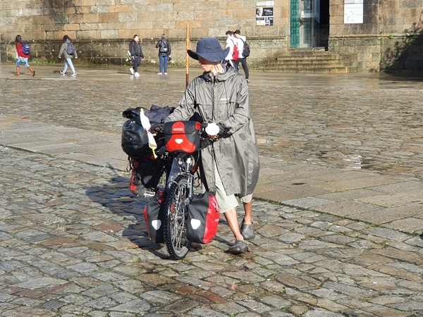 A Korean biker posing