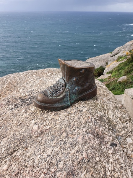 Pilgrim memorial at Finisterre