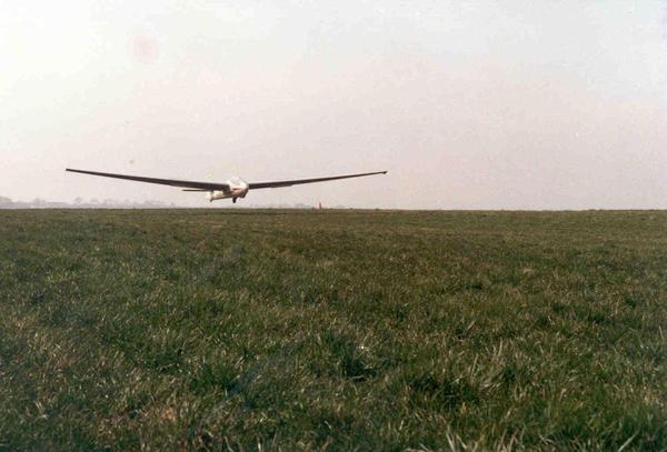 E3 - Bocian under landing på Kirstinesminde
